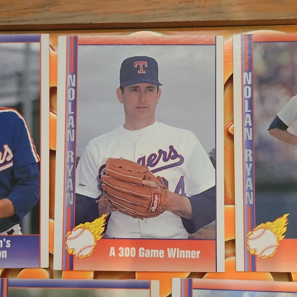 1991 Pacific Trading Cards Nolan Ryan 5 pack #76/#69/#94/#87/#107